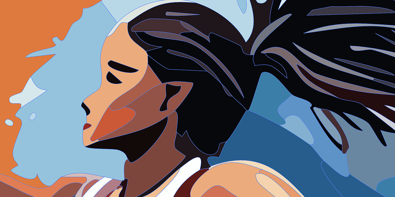 Detail of the vectorized AI image generated with Firefly, Adobe Illustrator, January 2025, CC0