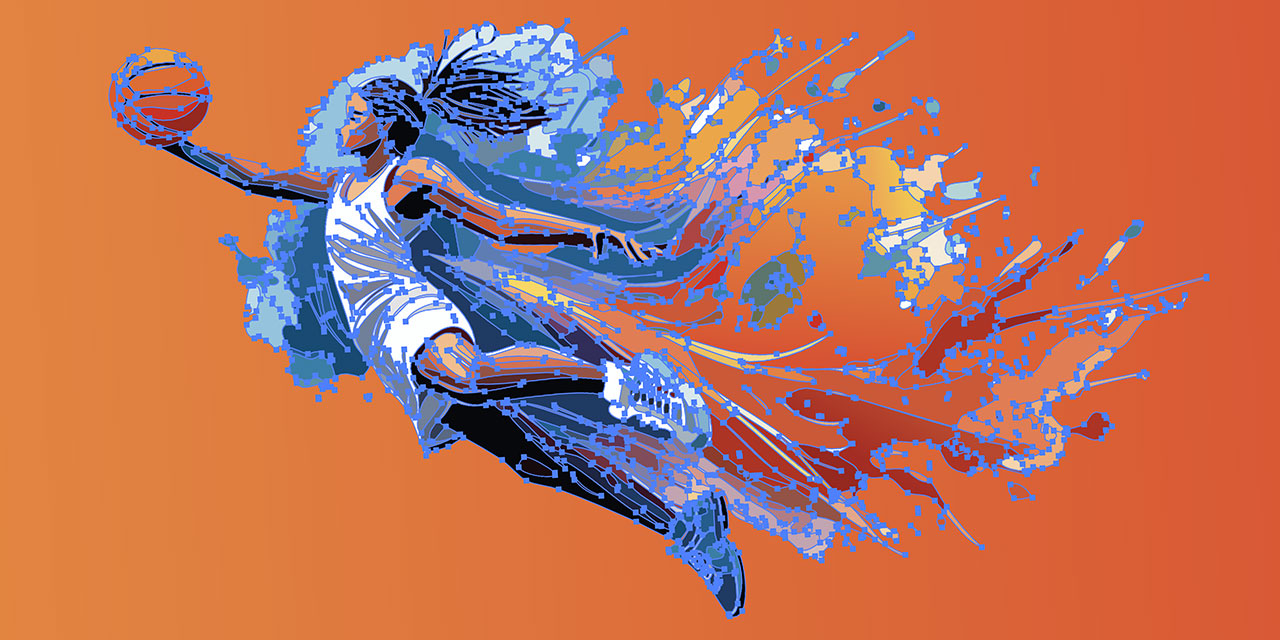 Vectorized AI image with Firefly, Adobe Illustrator