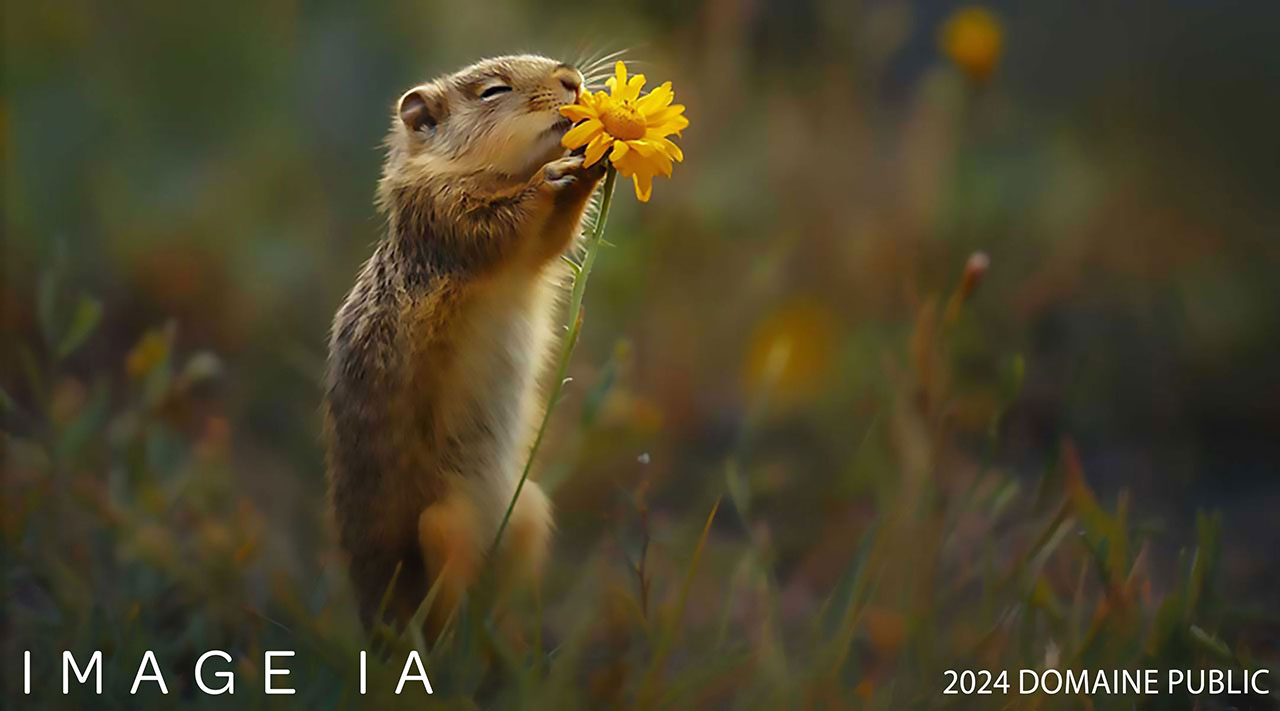 Photographed squirrel