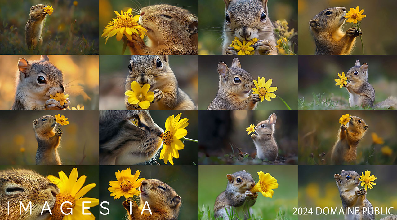 Photographed squirrel